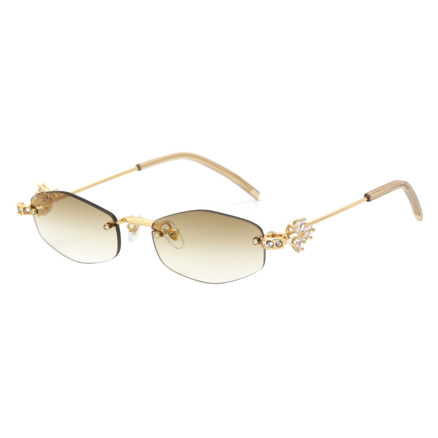 Damen Designer-Sonnenbrille mit luxuriösen Verzierungen Brehn