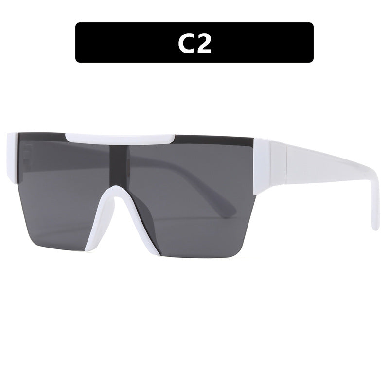 Damen futuristische Sportsonnenbrille mit UV-Schutz und breiter Gläserfläche Brehn