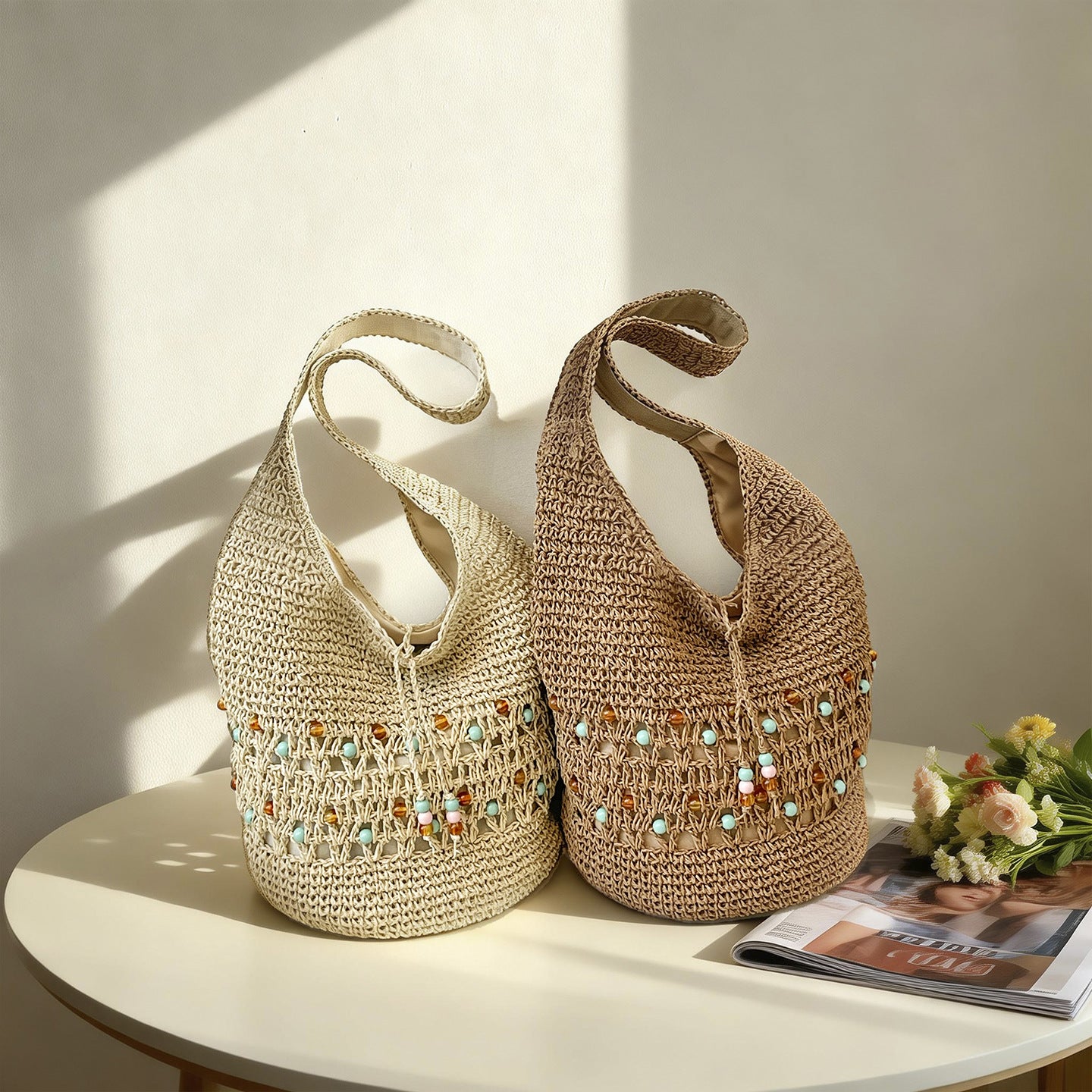 Handgefertigte Makramee Tote Bag Brehn
