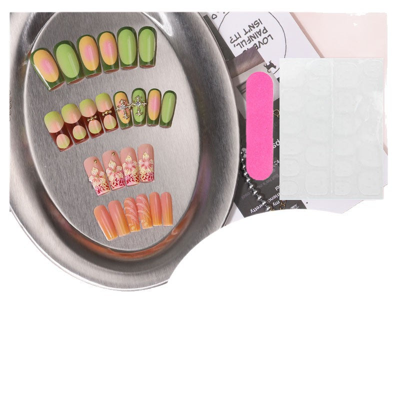 Kreative florale Press-On-Nagelspitzen Brehn