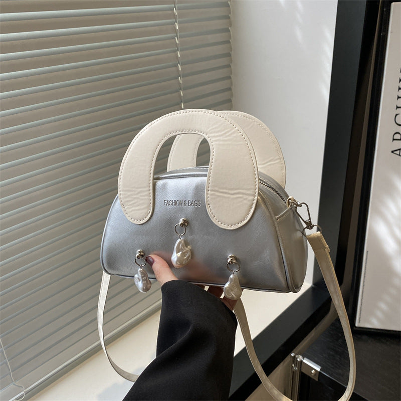 Elegante Perlenverzierte Handtasche