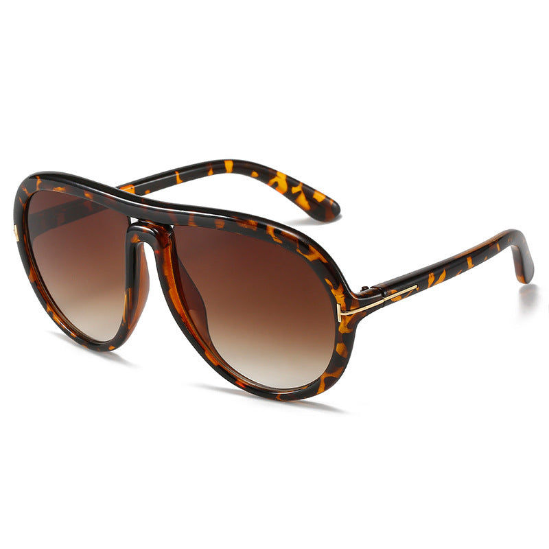 Oversized Modische Transparente Rosa Sonnenbrille Brehn