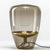 Zeitgenössische Skulpturale Glas Tischlampe mit Goldbasis