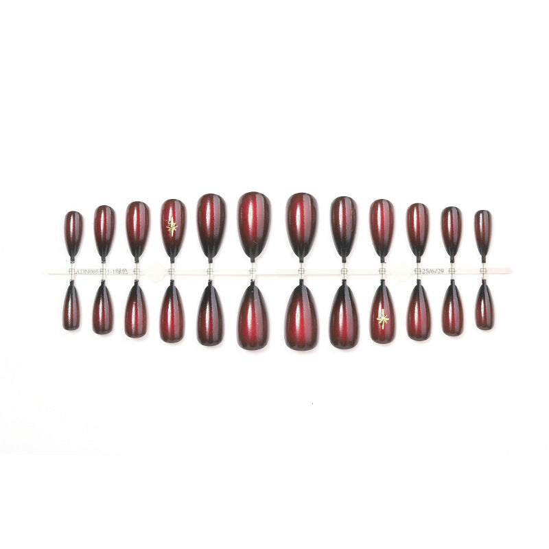 Glänzendes Gradient Press-On Nail Set Brehn