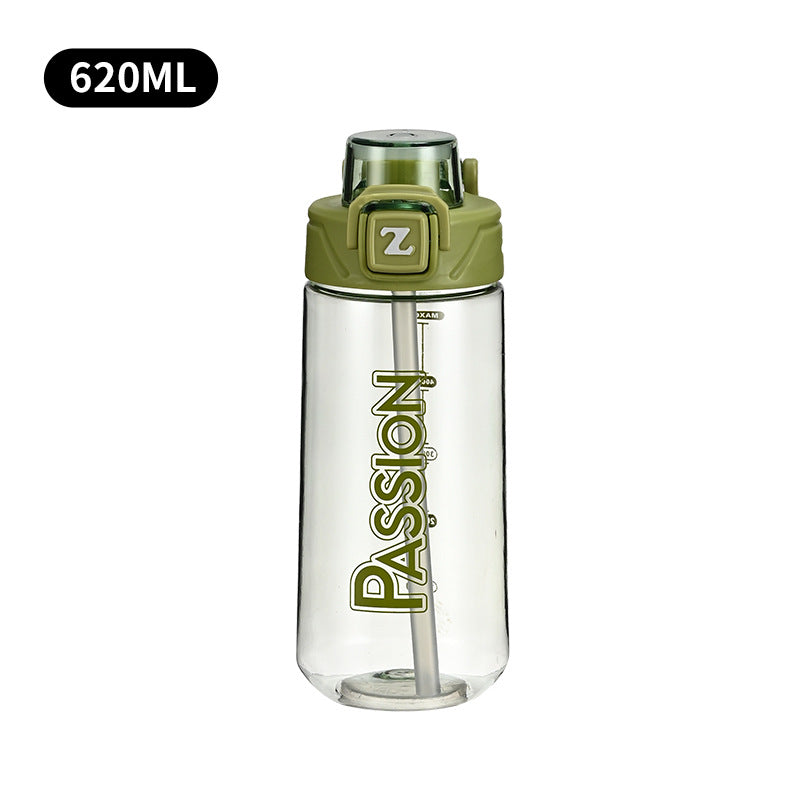 Damen Trinkflasche mit integriertem Messsystem und Flip-Top-Verschluss Brehn