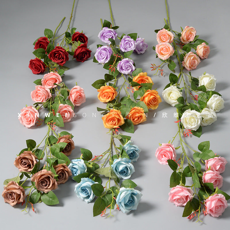 Künstlicher Seidenblumen-Rosenstiel