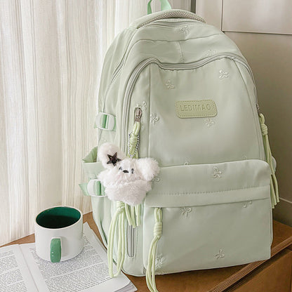 Stylischer Mehrfach-Taschen-Rucksack mit Anhänger Brehn