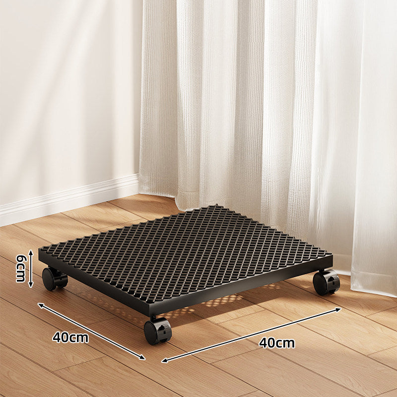 Niedrigprofilierter runder Blumentopf-Dolly mit 360° drehbaren Rollen