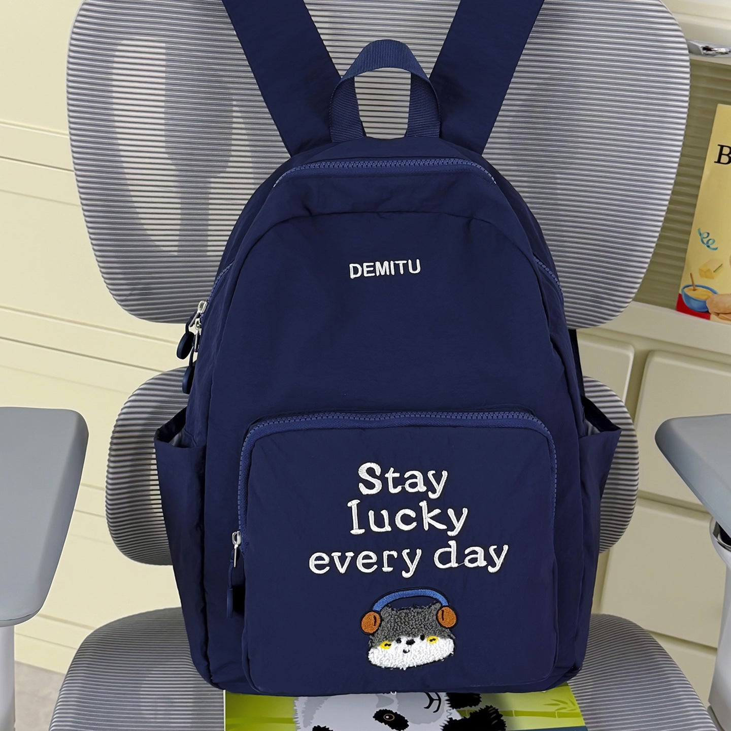 Besticketer Spaß Charakter Schulrucksack