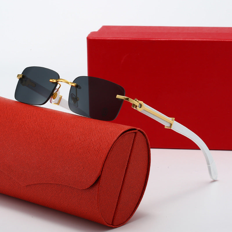 Damen modische Sonnenbrille mit elegantem Metallgestell und polarisierten Gläsern Brehn