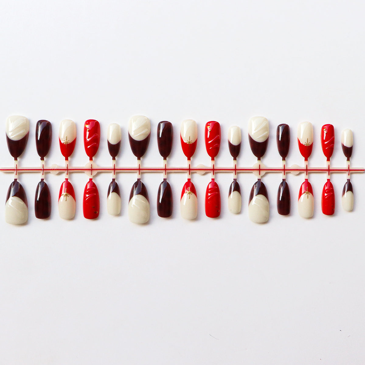 Künstlerisches Press-On Nagelset