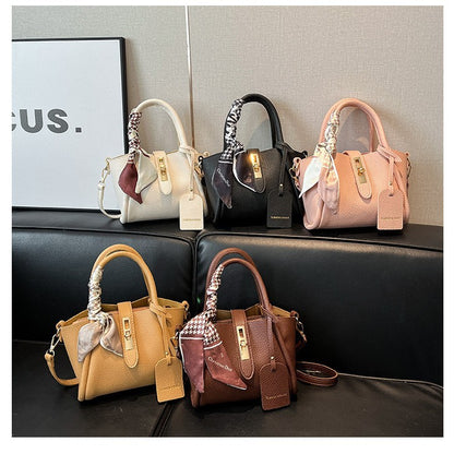 Texturierte Leder Mini Handtasche