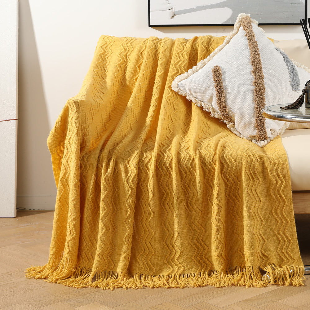 Stylische Texturierte Wurfdecke