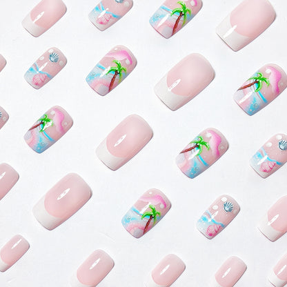 Tropisches Ozean-Thema Nagelkunst Brehn