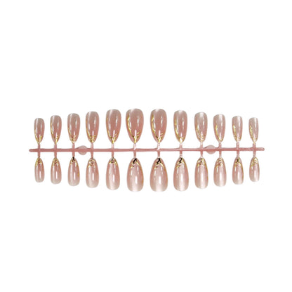 Elegante Stiletto Gel Press-On Nagelset Brehn