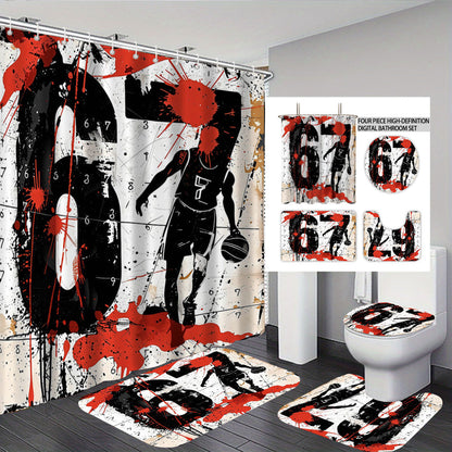 Kreatives Universum-Themen Badezimmer-Set Brehn