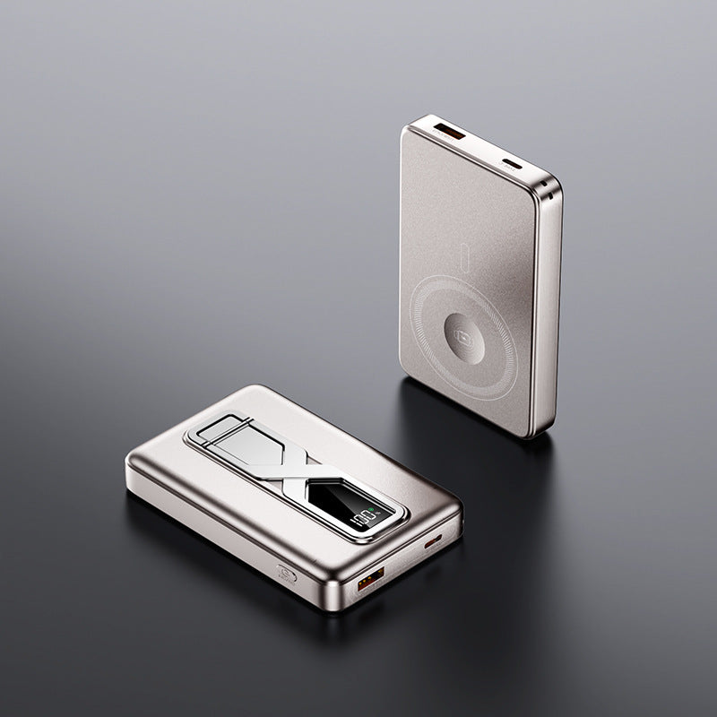 Tragbare Induktions-Powerbank mit LED-Anzeige Brehn