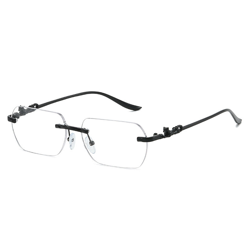 Damen elegante Halbrahmenbrille mit schmückenden Details Brehn