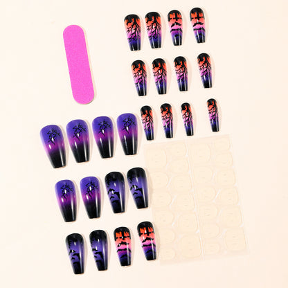 Halloween-Themen Spooky Nagel Kunst Extensions Brehn