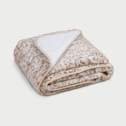 Damen Haustierfreundliche Kuscheldecke mit attraktivem Leopardenmuster Brehn