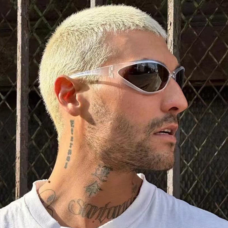 Damen sportliche Sonnenbrille mit aerodynamischer Form und UV-Schutz Brehn