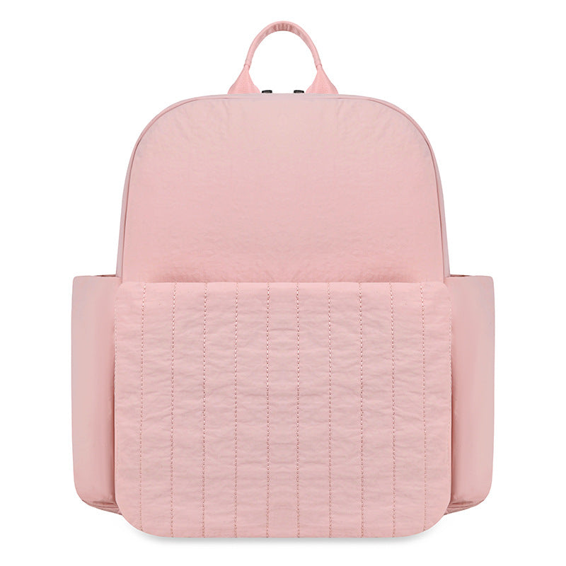 Minimalist Gep quilteter Rucksack Brehn