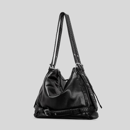 Lässige Bequeme Leder Schultertasche
