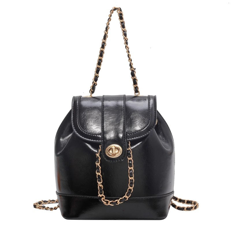 Chic Ketten-akzentierte Bucket-Handtasche Brehn