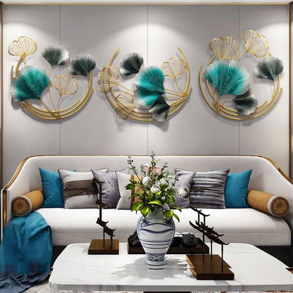 Elegante Botanische Metall Wandkunst Brehn