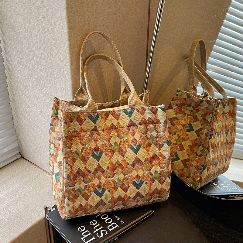 Lustige gemusterte Tote-Tasche