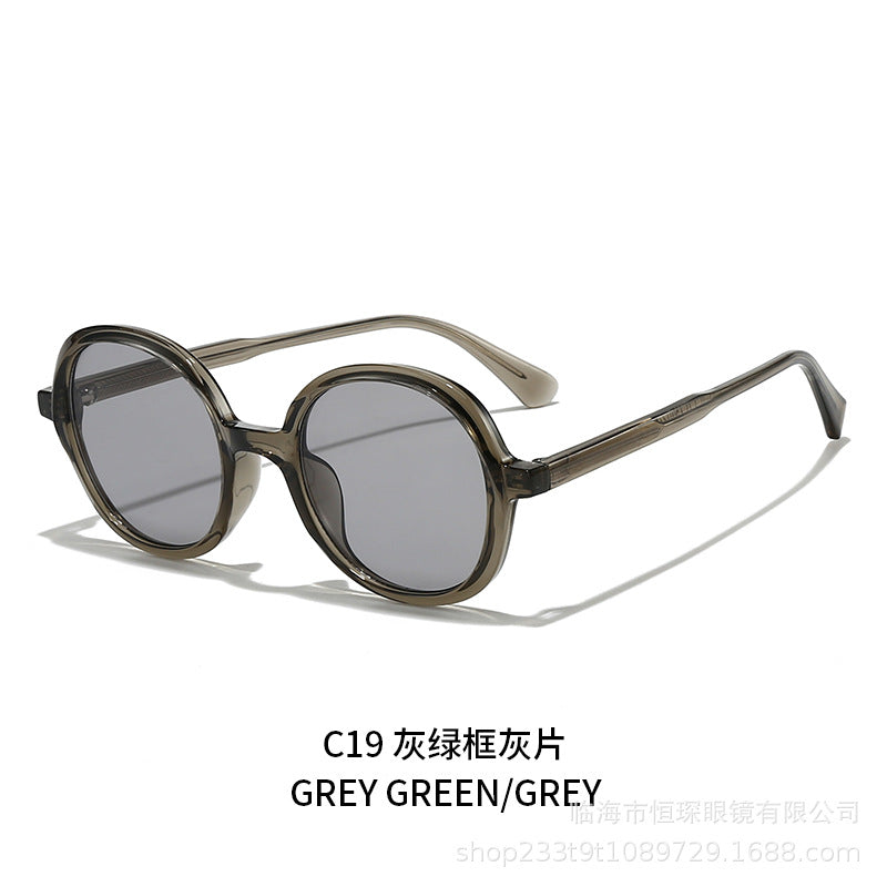 Damen modische Sonnenbrille mit stylischer runder Form Brehn