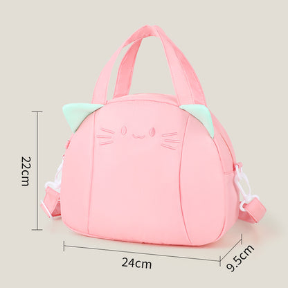 Niedliche katzenmotivierte isolierte Lunch-Tasche Brehn