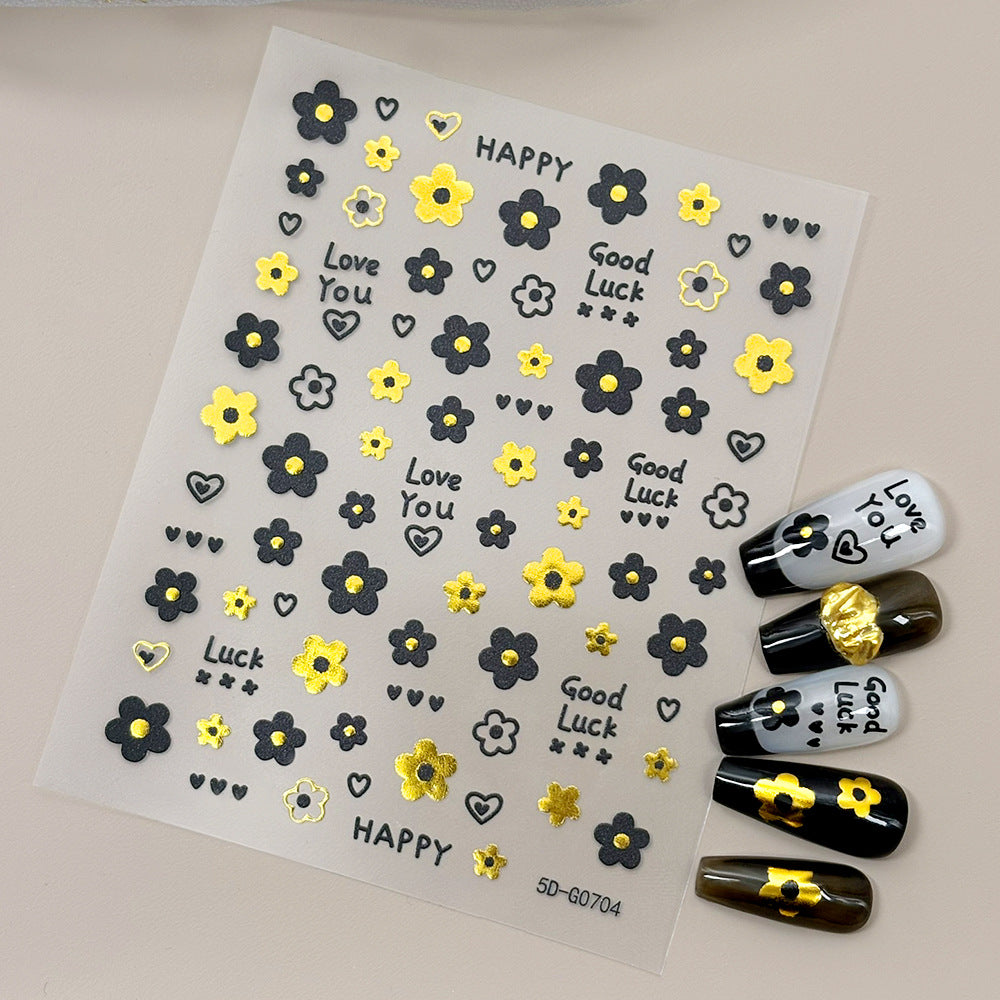 Kreatives Nagelkunst Sticker-Set