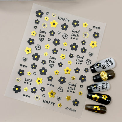 Kreatives Nagelkunst Sticker-Set