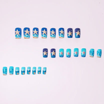 Kunstnageldesign-Set mit Maritimem Motiv Brehn