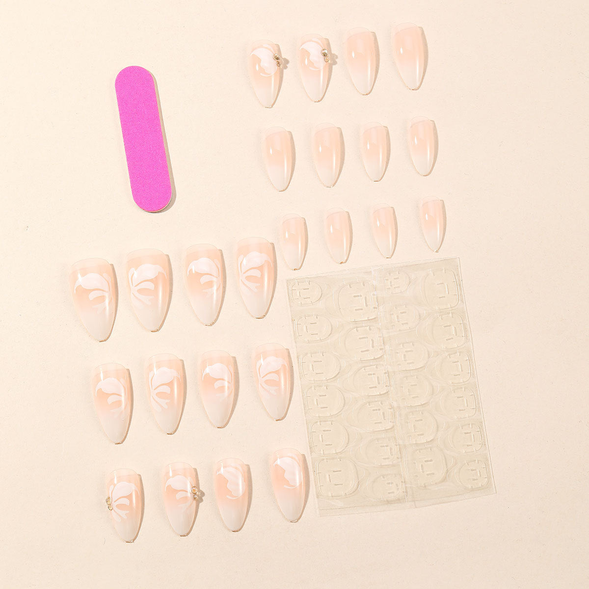 Elegante 3D Acryl Nagelkunst Brehn