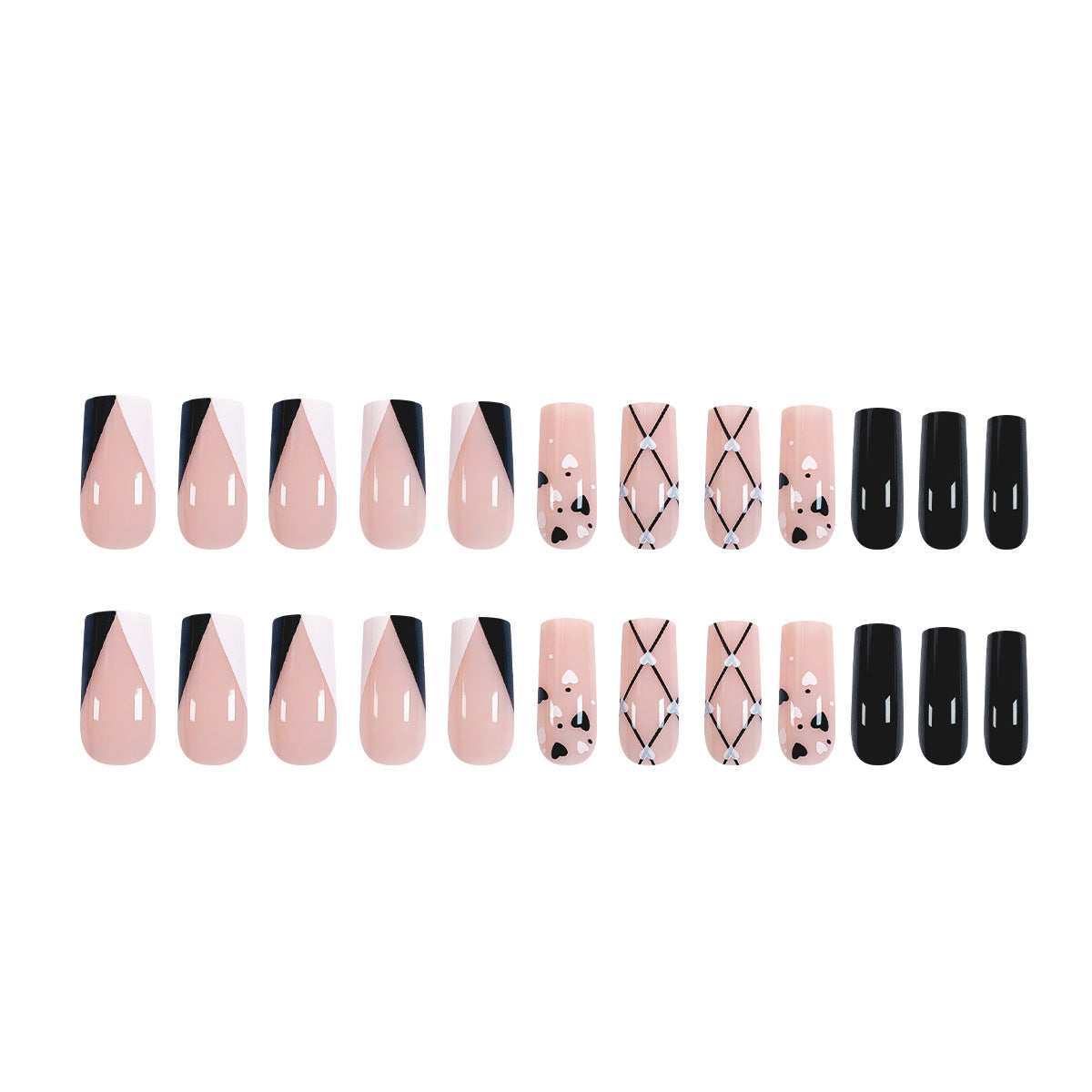 Kunstvolle Nail Art mit Herzmustern Brehn
