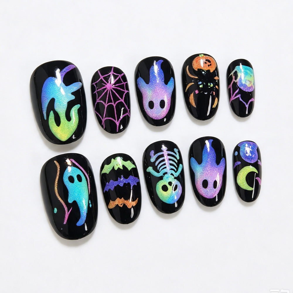 Gruseliges Themen Press-On Nail Art Set Brehn