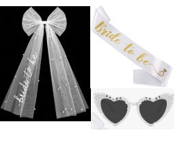 Damen Hochzeit Tiara und Schleier Set Brehn