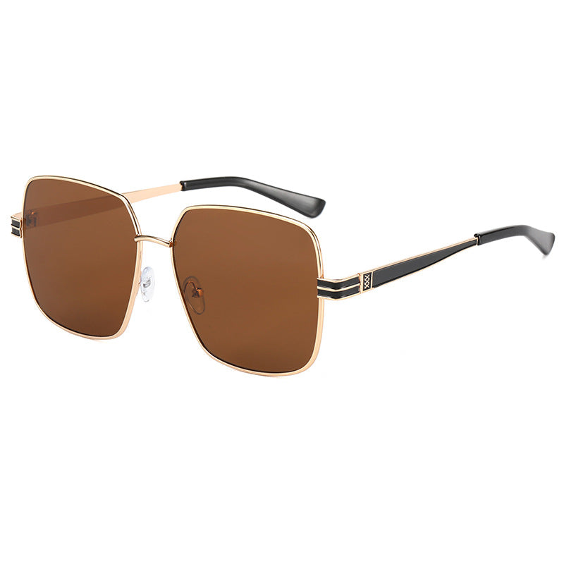 Damen modische quadratische Brille mit filigranem Metallrahmen Brehn