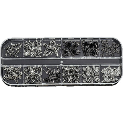 Dekorative Metall-Nagelkunst Charms