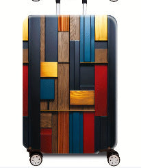 Damen Hartschalenreisekoffer mit modernem Holz-Muster Brehn
