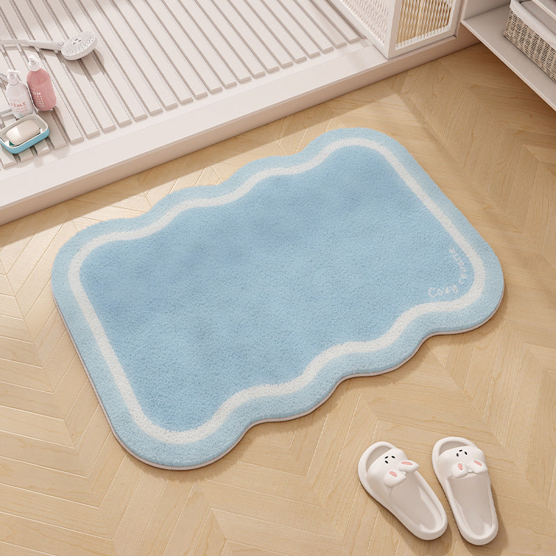 Regenbogen-Themen Plüsch Memory Foam Badmatte
