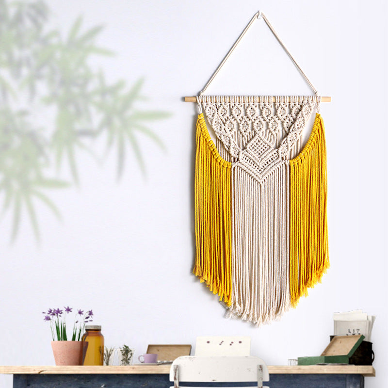 Dekorative Macramé Wandbehang