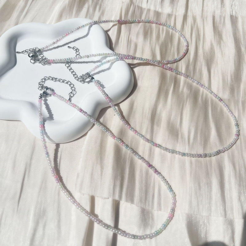 Handgefertigtes Perlen Choker Halsband Brehn