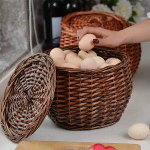 Handgefertigter Geflochtene Aufbewahrungskorb Brehn