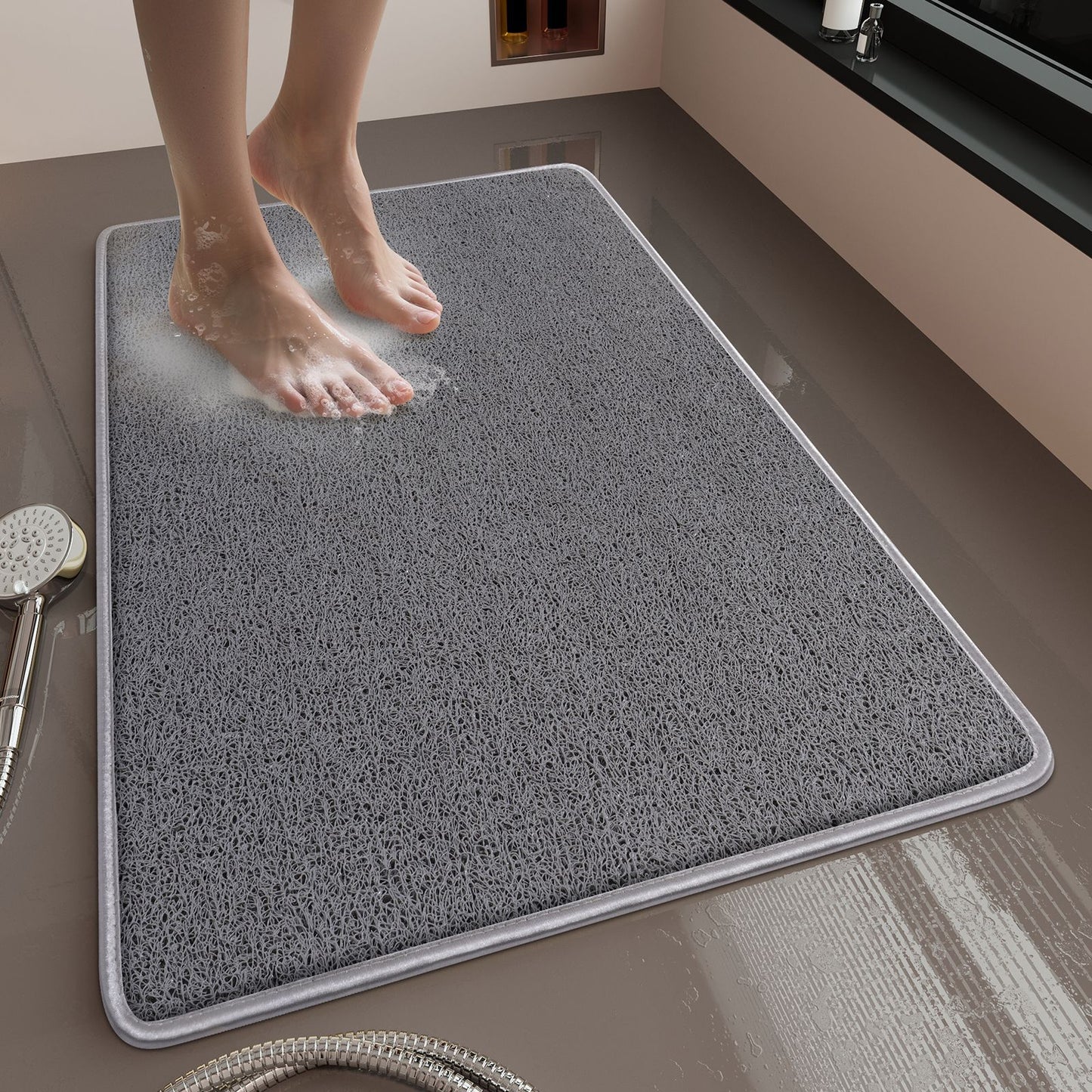 Absorbierende Mikrofaser-Badezimmermatte Brehn