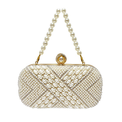Perlenverzierte Abendhandtasche