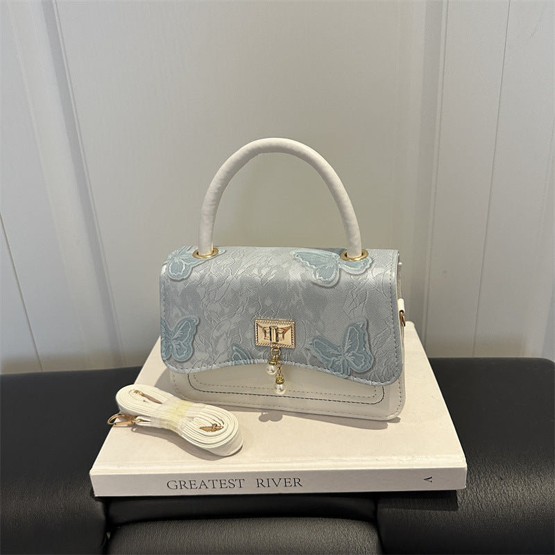 Elegante Blumenmuster Handtasche