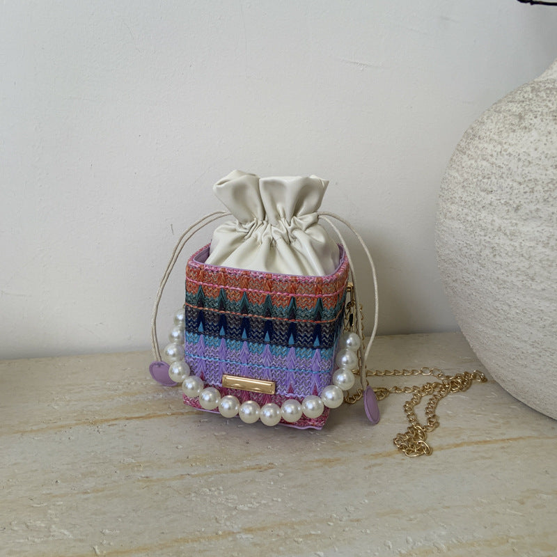 Charmante Mini Kordelzug Schultertasche Brehn